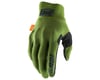100% Cognito D30 Full Finger Gloves (Army Green/Black) (XL)