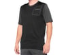 100% Ridecamp Men's Short Sleeve Jersey (Charcoal/Black) (L)