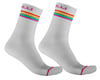 Castelli Women's Go 15 Socks (White/Fuchsia) (S/M)