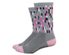 DeFeet Aireator 6" Sock (Barnstormer Pixel Grey/Pink) (XL)