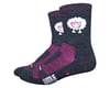 DeFeet Woolie Boolie 4" Baaad Sheep Sock (Charcoal/Neon Pink) (S)
