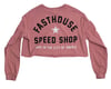 Image 2 for Fasthouse Inc. Star Long Sleeve Women's Crop Tee (Heather Mauve) (S)