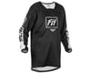 Fly Racing Youth Kinetic Rebel Jersey (Black/White) (Youth M)