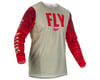 Image 1 for Fly Racing Kinetic Wave Jersey (Light Grey/Red) (2XL)