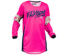 Image 1 for Fly Racing Youth Kinetic Khaos Jersey (Pink/Navy/Tan) (Youth M)