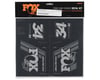 Image 2 for Fox Suspension Heritage Decal Kit for Forks & Shocks (Silver)