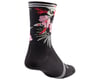 Image 2 for Louis Garneau Picasso Socks (Black Flowers)