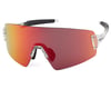 Optic Nerve Fixie Blast Sunglasses (Shiny Crystal Clear) (Red Mirror Lens)