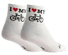 Sockguy 3" Socks (I Heart My Bike) (L/XL)