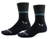 Swiftwick Pursuit Seven Ultralight Socks (Block Stripe Black) (L)