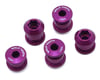 Wolf Tooth Components Dual Hex Fitting Chainring Bolts (Purple) (6mm) (5 Pack)