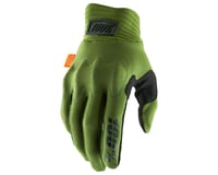 100% Cognito D30 Full Finger Gloves (Army Green/Black)