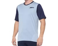 100% Ridecamp Men's Short Sleeve Jersey (Light Slate/Navy)