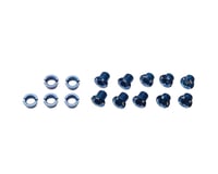 Box Components Spiral 7075 Alloy Chainring Bolt Kit (Blue) (15)
