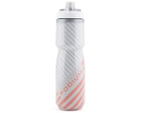Camelbak Podium Chill Insulated Water Bottle (Grey/Coral Stripe)