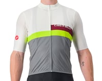 Castelli A Blocco Short Sleeve Jersey (Ivory/Electric Lime/Sedona Sage)