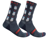 Castelli Men's Pazzo 18 Socks (Savile Blue)