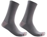 Castelli Men's Bandito Wool 18 Socks (Nickel Grey)