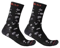 Castelli Fuga 18 Socks (Black/Dark Grey)