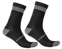 Castelli Women's Alpha 15 Socks (Black/Dark Grey)