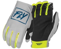 Fly Racing Lite Gloves (Grey/Teal/Hi-Vis)