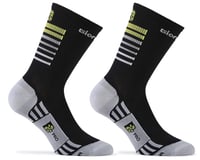 Giordana FR-C Tall Stripes Socks (Black/Yellow/Grey)