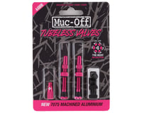 Muc-Off V2 Tubeless Presta Valves (Pink) (Pair)