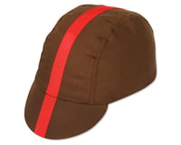 Pace Sportswear Classic Cycling Cap (Chocolate w/ Red Tape)