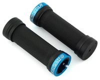Reverse Components Youngstar Lock-On Grips (Black/Light Blue)