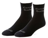 Sockguy 3" Socks  (Cancer Sucks) (Black)
