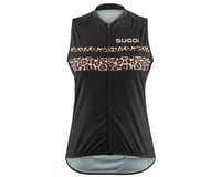 Sugoi Women's Evolution Zap Sleeveless Jersey (Black Leopard)