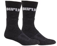 Surly Tall Logo Wool Sock (Black)