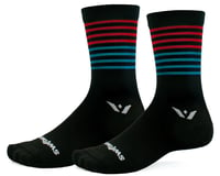 Swiftwick Aspire Seven Socks (Stripe Red/Blue)
