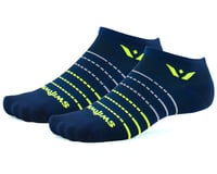 Swiftwick Aspire Zero Socks (Navy/Neon Yellow Stripe)