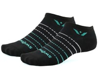 Swiftwick Aspire Zero Socks (Black/Aqua Stripe)