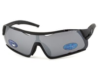 Tifosi Davos Sunglasses (Matte Black) (Smoke, AC Red & Clear Lenses)