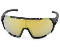 Tifosi Sledge Sunglasses (Cosmic Black) (Clarion Yellow/AC Red/Clear Lenses)