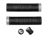 Wolf Tooth Components Echo Lock-On Grips (Black/Silver)
