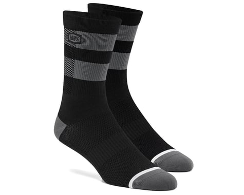 100% FLOW Socks (Black/Grey) (S/M)