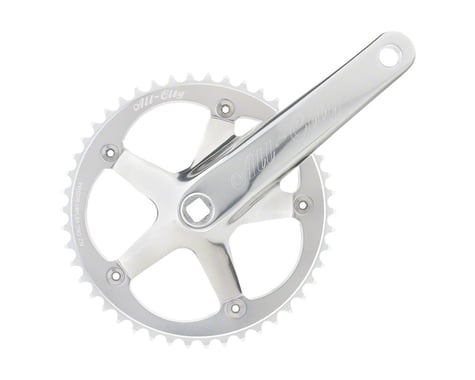 All-City 612 Track Crank (Silver) (Single Speed) (165mm) (46T)