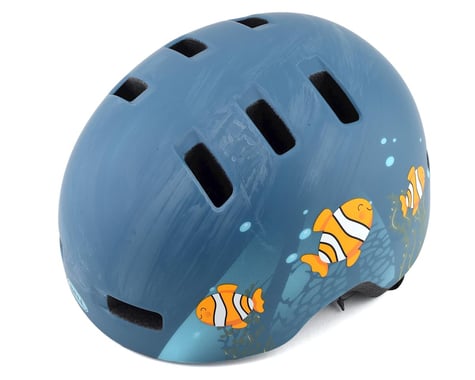 Bell Lil Ripper Helmet (Matte Grey/Blue Fish) (Universal Toddler)