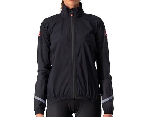 Castelli Women's Emergency 2 Rain Jacket (Light Black) (XS)