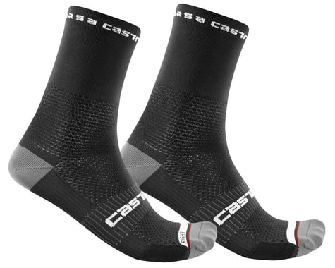 Castelli Rosso Corsa Pro 15 Sock (Black) (S/M)