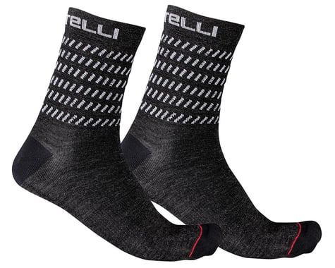 Castelli Go 15 Socks (Dark Grey/White) (S/M)
