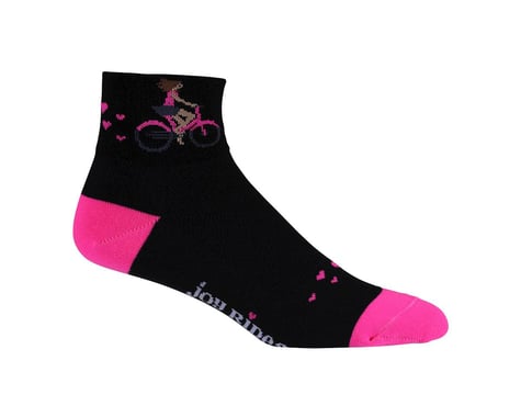 DeFeet Aireator 2" Joy Ride Sock (Black/Pink) (M)