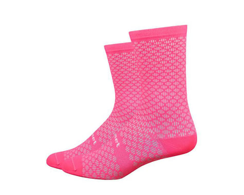 DeFeet Evo Mount Ventoux 6" Socks (Flamingo Pink) (L)