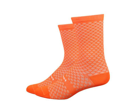 DeFeet Evo Mont Ventoux 6" Socks (Hi-Vis Orange) (XL)