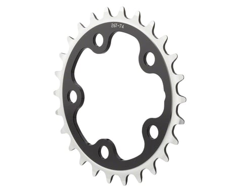 Dimension Chainrings (Black/Silver) (3 x 8/9/10 Speed) (Inner) (74mm BCD) (24T)