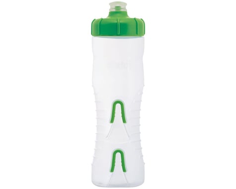 Fabric Cageless Water Bottle (Clear/Green) (25oz)