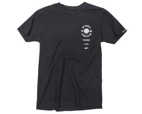 Fasthouse Inc. Stacked Hot Wheels T-Shirt (Black)